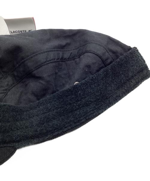 SUPREME（シュプリーム）SUPREME (シュプリーム) LACOSTE (ラコステ) Pique Camp Cap（ピケ キャンプ キャップ） ブラックの古着・服飾アイテム