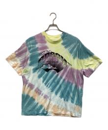 COACH（コーチ）の古着「タイ ダイ クルーネック Tシャツ・オーガニック コットン」｜イエロー×ブルー×ピンク