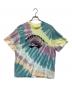 COACH（コーチ）の古着「タイ ダイ クルーネック Tシャツ・オーガニック コットン」｜イエロー×ブルー×ピンク