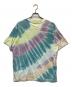 COACH (コーチ) タイ ダイ クルーネック Tシャツ・オーガニック コットン イエロー×ブルー×ピンク サイズ:S：6000円