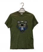 KENZOケンゾー）の古着「タイガープリントTシャツ」｜グリーン