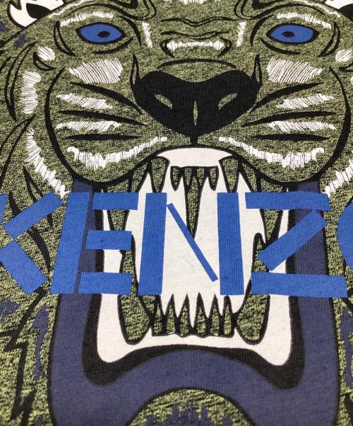KENZO（ケンゾー）KENZO (ケンゾー) タイガープリントTシャツ グリーン サイズ:Sの古着・服飾アイテム