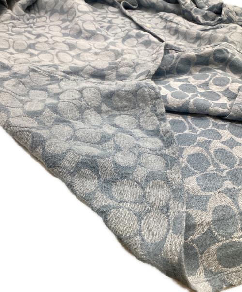 COACH（コーチ）COACH (コーチ) シグネチャーキャンプシャツ ライトブルー サイズ:Sの古着・服飾アイテム