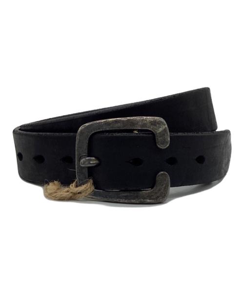 VINTAGE WORKS（ヴィンテージワークス）VINTAGE WORKS (ヴィンテージワークス) AVIREX (アヴィレックス) レザーベルト ブラック サイズ:35/89の古着・服飾アイテム