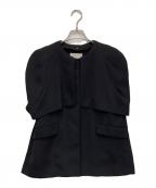 CELFORDセルフォード）の古着「ケープ付きジレ」｜ブラック
