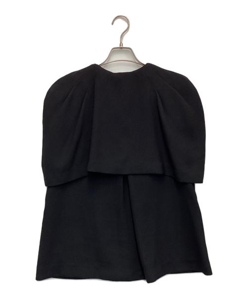 CELFORD（セルフォード）CELFORD (セルフォード) ケープ付きジレ ブラック サイズ:Fの古着・服飾アイテム