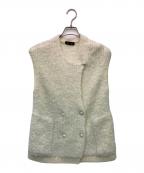 DRAWERドゥロワー）の古着「シャギーニットジレベスト」｜アイボリー