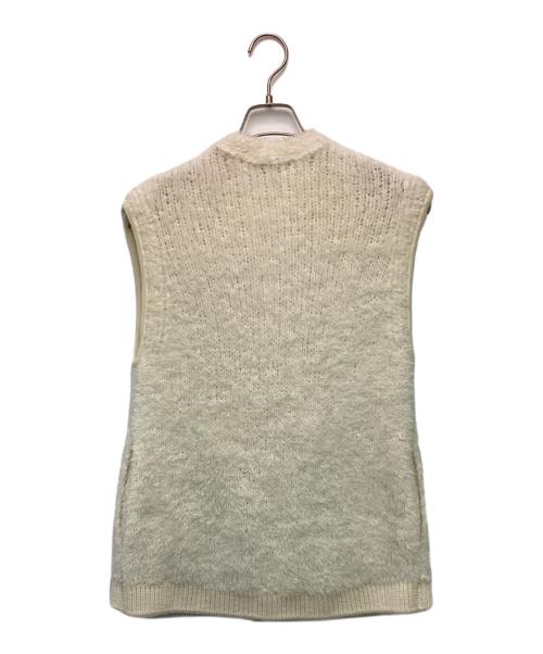 DRAWER（ドゥロワー）DRAWER (ドゥロワー) シャギーニットジレベスト アイボリー サイズ:表記無の古着・服飾アイテム