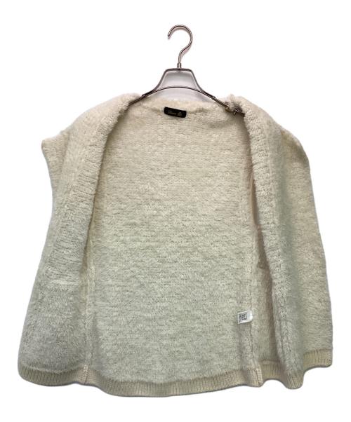 DRAWER（ドゥロワー）DRAWER (ドゥロワー) シャギーニットジレベスト アイボリー サイズ:表記無の古着・服飾アイテム