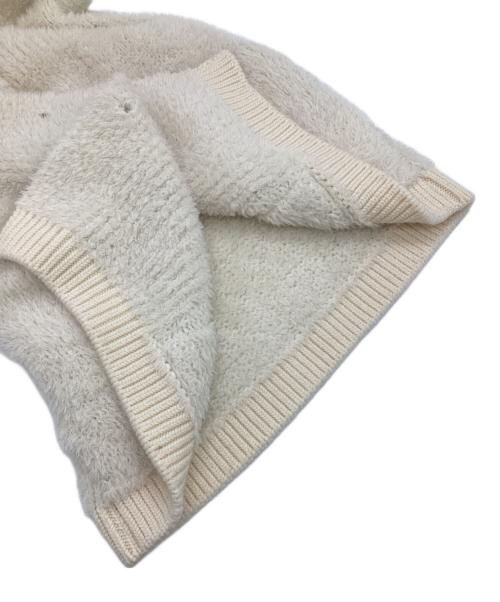 DRAWER（ドゥロワー）DRAWER (ドゥロワー) シャギーニットジレベスト アイボリー サイズ:表記無の古着・服飾アイテム