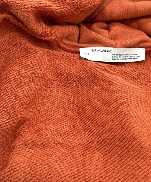 OFFWHITE（オフホワイト）OFFWHITE (オフホワイト) クロスロゴパーカー オレンジ サイズ:Mの古着・服飾アイテム