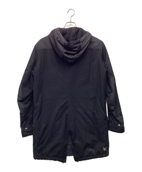 DIESEL（ディーゼル）DIESEL (ディーゼル) モッズコート ブラック サイズ:Sの古着・服飾アイテム