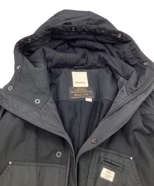 DIESEL（ディーゼル）DIESEL (ディーゼル) モッズコート ブラック サイズ:Sの古着・服飾アイテム