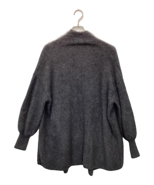 Noble（ノーブル）Noble (ノーブル) ファーニットパフカーディガン グレー サイズ:表記無の古着・服飾アイテム