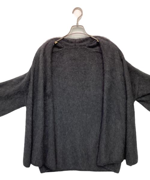 Noble（ノーブル）Noble (ノーブル) ファーニットパフカーディガン グレー サイズ:表記無の古着・服飾アイテム