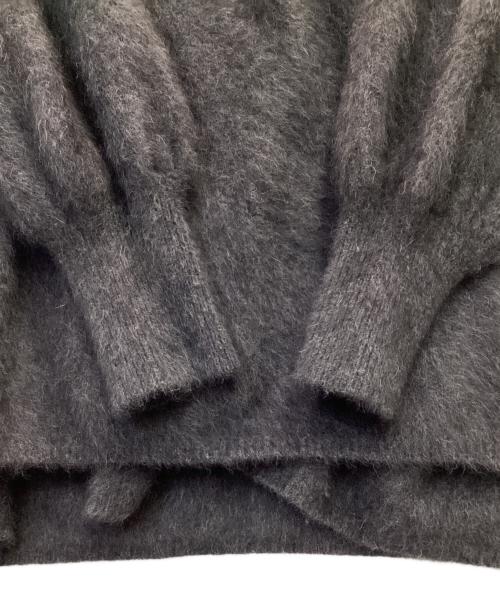 Noble（ノーブル）Noble (ノーブル) ファーニットパフカーディガン グレー サイズ:表記無の古着・服飾アイテム