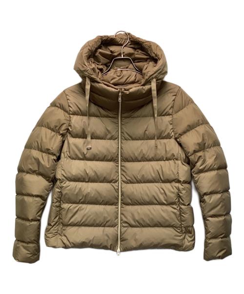 HERNO（ヘルノ）HERNO (ヘルノ) ナイロン ウルトラライト ダウンジャケット ベージュ サイズ:46の古着・服飾アイテム
