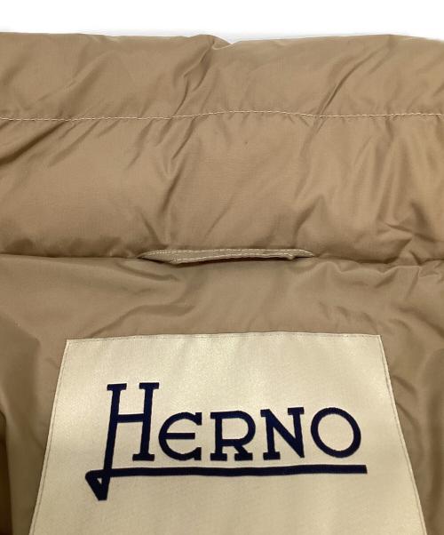 HERNO（ヘルノ）HERNO (ヘルノ) ナイロン ウルトラライト ダウンジャケット ベージュ サイズ:46の古着・服飾アイテム