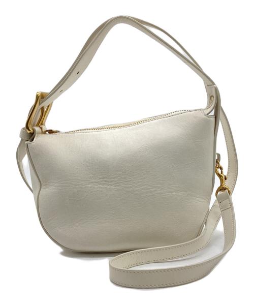 J&M DAVIDSON（ジェイ＆エム デヴィッドソン）J&M DAVIDSON (ジェイ＆エム デヴィッドソン) QUIVER ZIP（クイバー ジップ）2WAYバッグ アイボリーの古着・服飾アイテム