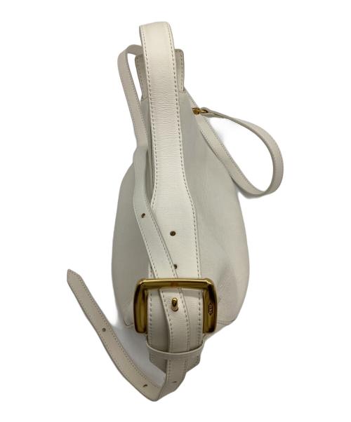 J&M DAVIDSON（ジェイ＆エム デヴィッドソン）J&M DAVIDSON (ジェイ＆エム デヴィッドソン) QUIVER ZIP（クイバー ジップ）2WAYバッグ アイボリーの古着・服飾アイテム