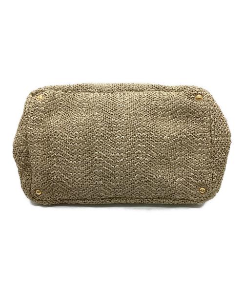 PRADA（プラダ）PRADA (プラダ) 2WAYカゴバッグ ベージュの古着・服飾アイテム