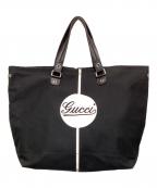GUCCIグッチ）の古着「キャンバス ラージトートバッグ」｜ブラック
