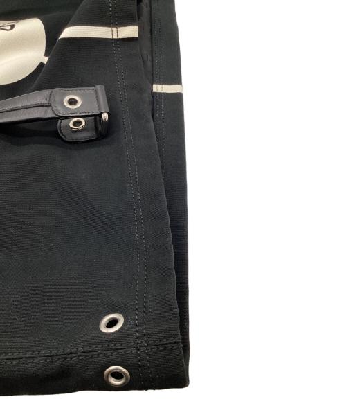 GUCCI（グッチ）GUCCI (グッチ) キャンバス ラージトートバッグ ブラックの古着・服飾アイテム