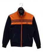 adidasアディダス）の古着「トラックジャケット」｜ブラック×オレンジ