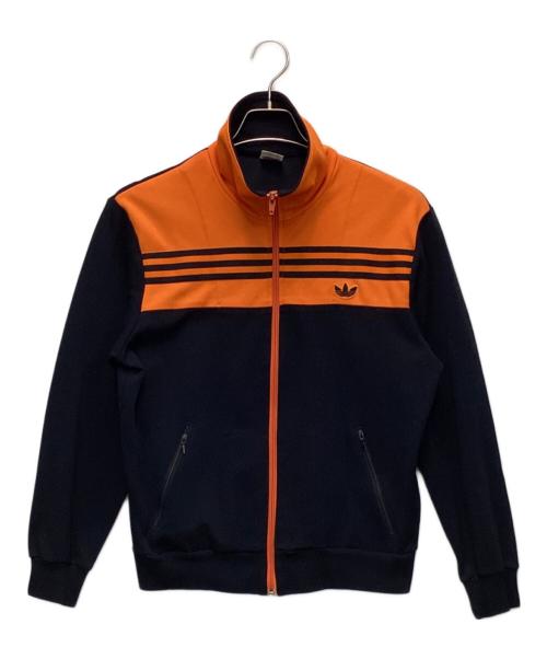 adidas（アディダス）adidas (アディダス) トラックジャケット ブラック×オレンジ サイズ:3の古着・服飾アイテム