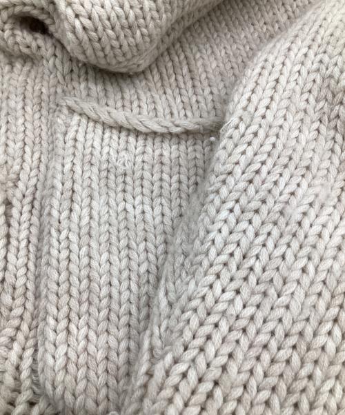 Curensology（カレンソロジー）Curensology (カレンソロジー) 厚手カーディガン アイボリー サイズ:fの古着・服飾アイテム