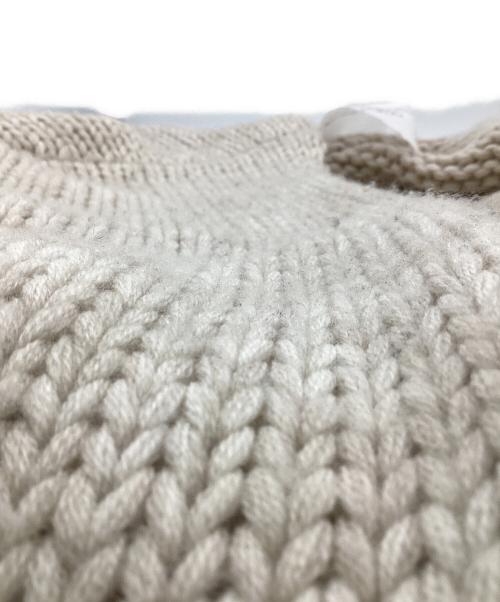 Curensology（カレンソロジー）Curensology (カレンソロジー) 厚手カーディガン アイボリー サイズ:fの古着・服飾アイテム