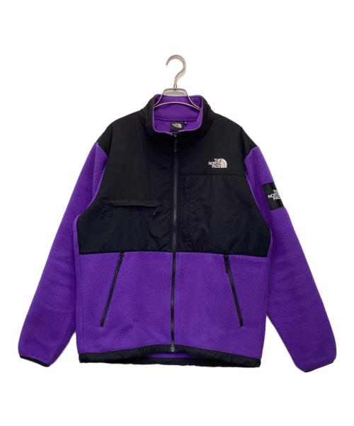 THE NORTH FACE（ザ ノース フェイス）THE NORTH FACE (ザ ノース フェイス) Denali Jacket（デナリジャケット） ブラック×パープル サイズ:XLの古着・服飾アイテム