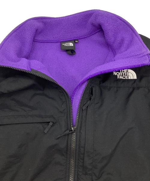 THE NORTH FACE（ザ ノース フェイス）THE NORTH FACE (ザ ノース フェイス) Denali Jacket（デナリジャケット） ブラック×パープル サイズ:XLの古着・服飾アイテム