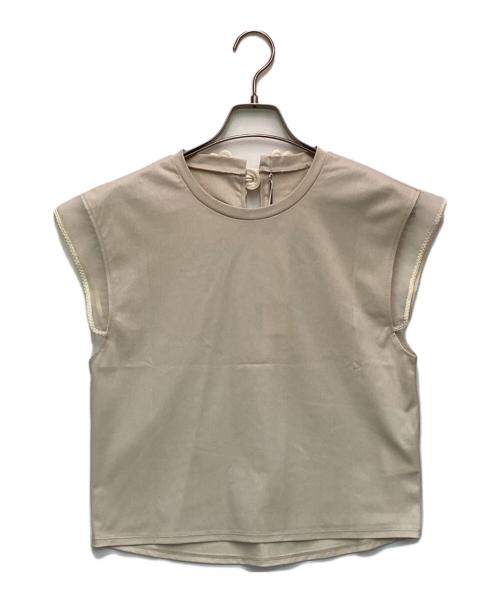 TANAKADAISUKE（タナカダイスケ）TANAKADAISUKE (タナカダイスケ) STUDIOUS (ステュディオス) 別注China ribbon no sleeve T-shirt（チャイナ リボン ノースリーブ Tシャツ） アイボリー サイズ:Fの古着・服飾アイテム