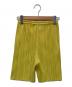 PLEATS PLEASE (プリーツプリーズ) プリーツショートパンツ イエロー サイズ:3：17000円