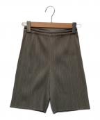 PLEATS PLEASEプリーツプリーズ）の古着「プリーツショートパンツ」｜グレー