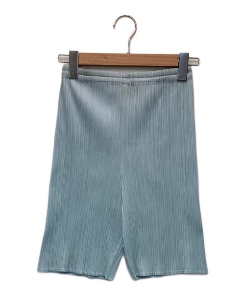 PLEATS PLEASE（プリーツプリーズ）PLEATS PLEASE (プリーツプリーズ) プリーツショートパンツ ライトブルー サイズ:3の古着・服飾アイテム