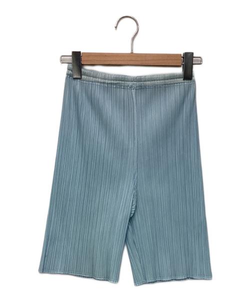 PLEATS PLEASE（プリーツプリーズ）PLEATS PLEASE (プリーツプリーズ) プリーツショートパンツ ライトブルー サイズ:3の古着・服飾アイテム