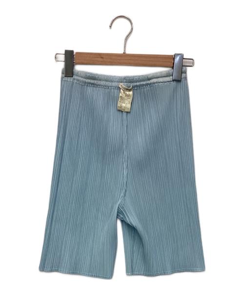 PLEATS PLEASE（プリーツプリーズ）PLEATS PLEASE (プリーツプリーズ) プリーツショートパンツ ライトブルー サイズ:3の古着・服飾アイテム