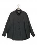 Graphpaper×is-nessグラフペーパー×イズネス）の古着「Ventilation Long Sleeve Shirt（ベンチレーション ロング スリーブ シャツ）」｜グレー