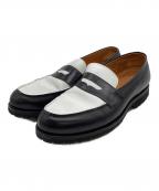 Jalan Sriwijayaジャランスリウァヤ）の古着「Garuda（ガルーダ）ローファー」｜ブラック×ホワイト