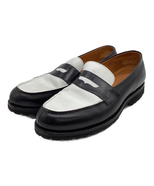 Jalan Sriwijaya（ジャランスリウァヤ）Jalan Sriwijaya (ジャランスリウァヤ) Garuda（ガルーダ）ローファー ブラック×ホワイト サイズ:9 1/2の古着・服飾アイテム