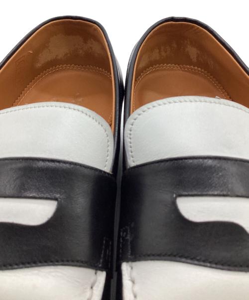 Jalan Sriwijaya（ジャランスリウァヤ）Jalan Sriwijaya (ジャランスリウァヤ) Garuda（ガルーダ）ローファー ブラック×ホワイト サイズ:9 1/2の古着・服飾アイテム