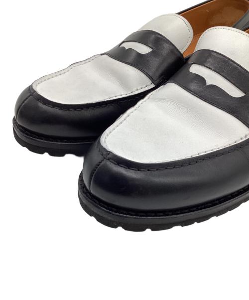 Jalan Sriwijaya（ジャランスリウァヤ）Jalan Sriwijaya (ジャランスリウァヤ) Garuda（ガルーダ）ローファー ブラック×ホワイト サイズ:9 1/2の古着・服飾アイテム