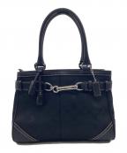 COACHコーチ）の古着「シグネチャー ハンドバッグ」｜ブラック