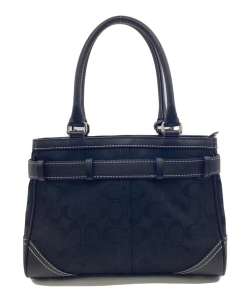 COACH（コーチ）COACH (コーチ) シグネチャー ハンドバッグ ブラックの古着・服飾アイテム
