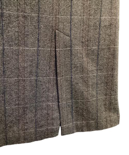 MACPHEE（マカフィー）MACPHEE (マカフィー) ビンテージツイード ジャンパースカート ブラウン サイズ:34の古着・服飾アイテム