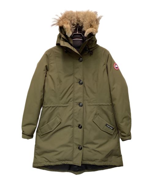 CANADA GOOSE（カナダグース）CANADA GOOSE (カナダグース) ROSSCLAIR PARKA（ロスクレア パーカ）ダウンコート オリーブ サイズ:XLの古着・服飾アイテム