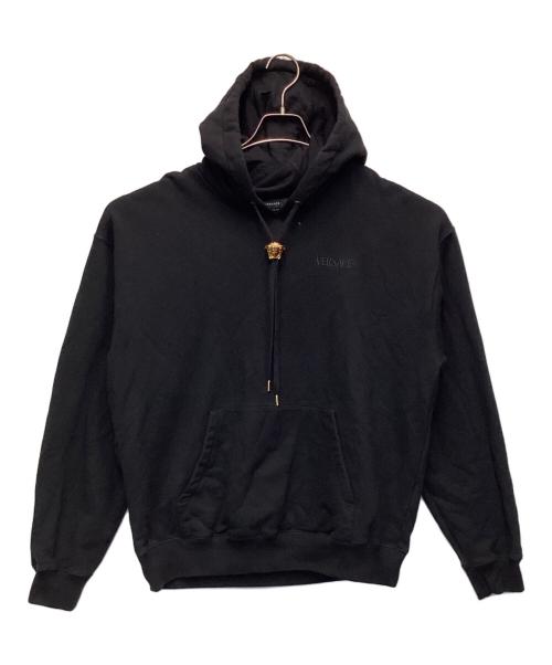 VERSACE（ヴェルサーチェ）VERSACE (ヴェルサーチェ) ラ メドゥーサ フーディ ブラック サイズ:Lの古着・服飾アイテム