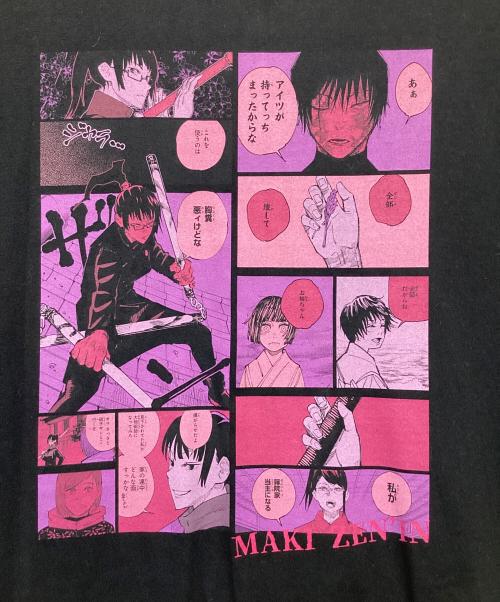 呪術廻戦（ジュジュツカイセン）呪術廻戦 (ジュジュツカイセン) 禪院真紀 HEROES ビッグシルエットTシャツ ブラック×ピンク サイズ:表記無の古着・服飾アイテム